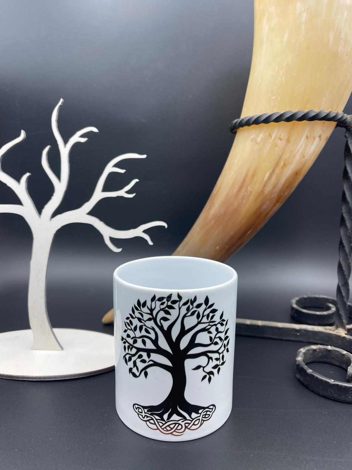 Keramikbecher 330ml Baum