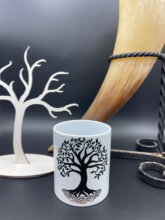 Keramikbecher 330ml Baum