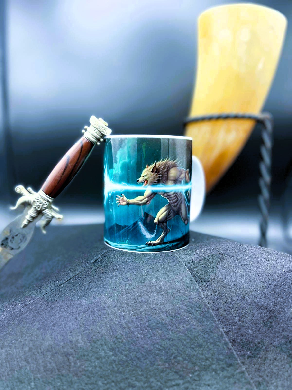 Keramikbecher "Wolf" 330ml